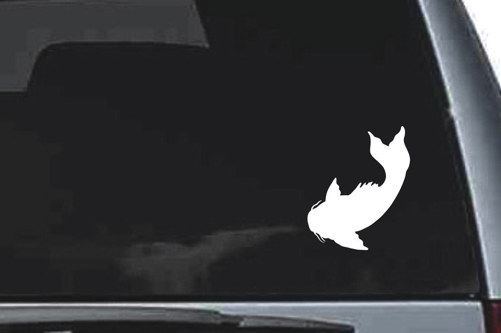 Picniva Koi Fish Sty01a Vinyl Car Window Decal, Approx 5 in