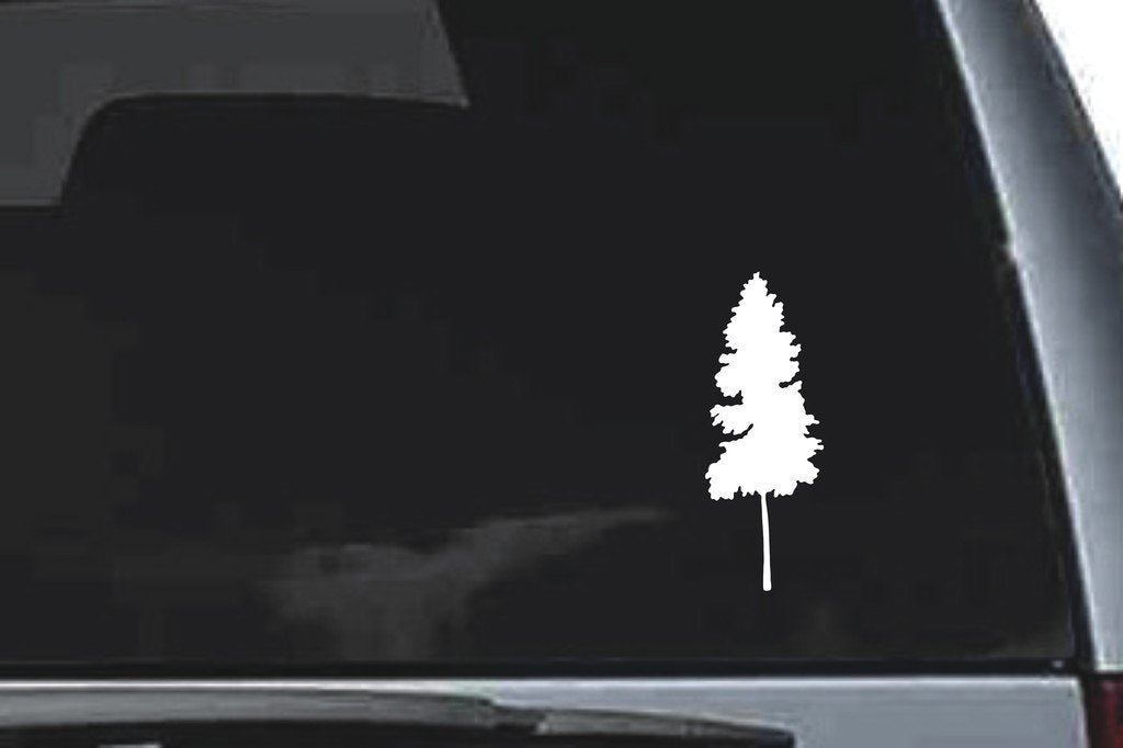Picniva Tree Sty16 Vinyl Car Window Decal, Approx 5 in