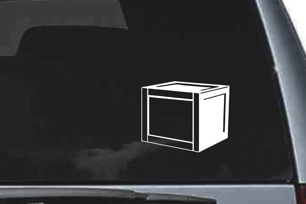 Picniva Open Box Outline Sty1 Vinyl Car Window Decal, Approx 5 in