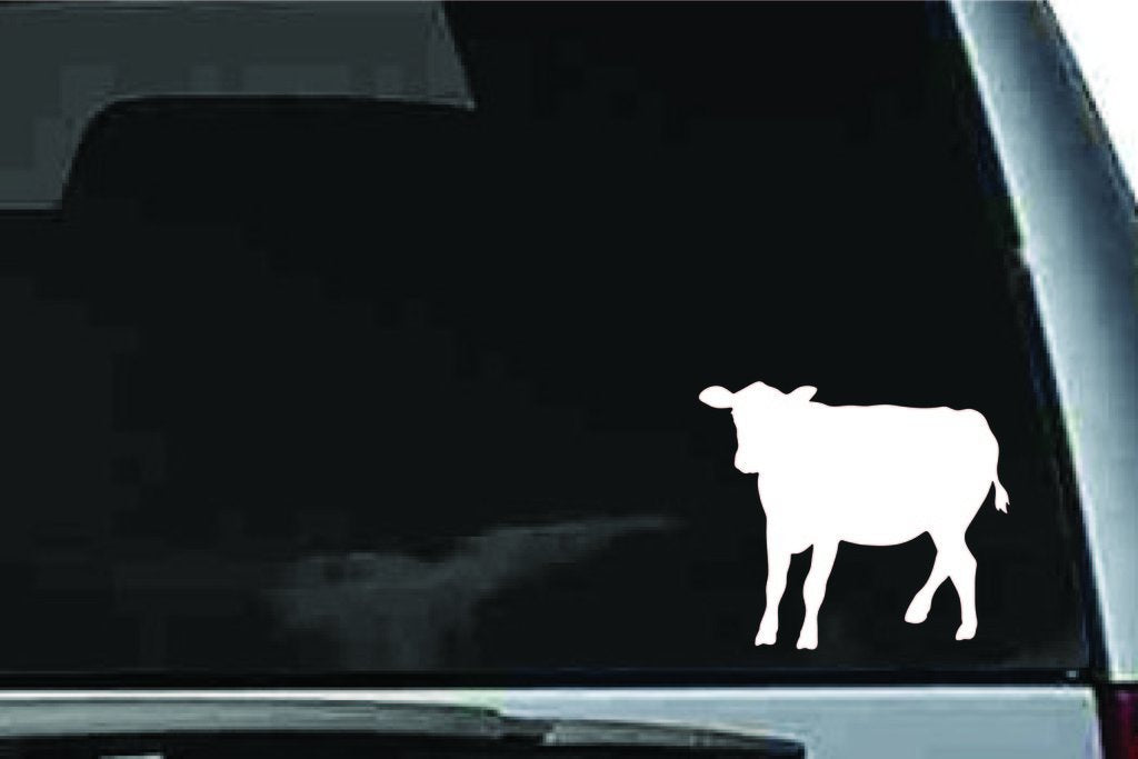 Picniva Cow Sty63 Vinyl Car Window Decal, Approx 5 in