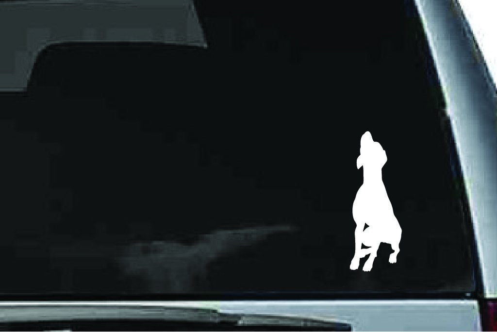 Picniva Hound Dog Sty28 Vinyl Car Window Decal, Approx 5 in