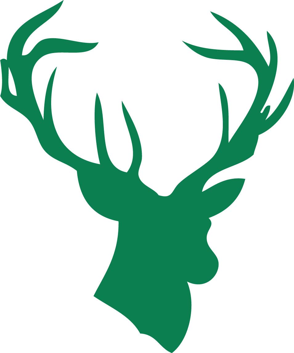 Decaltor Deer Head Wildlife Vinyl Decal for Car Window Laptop