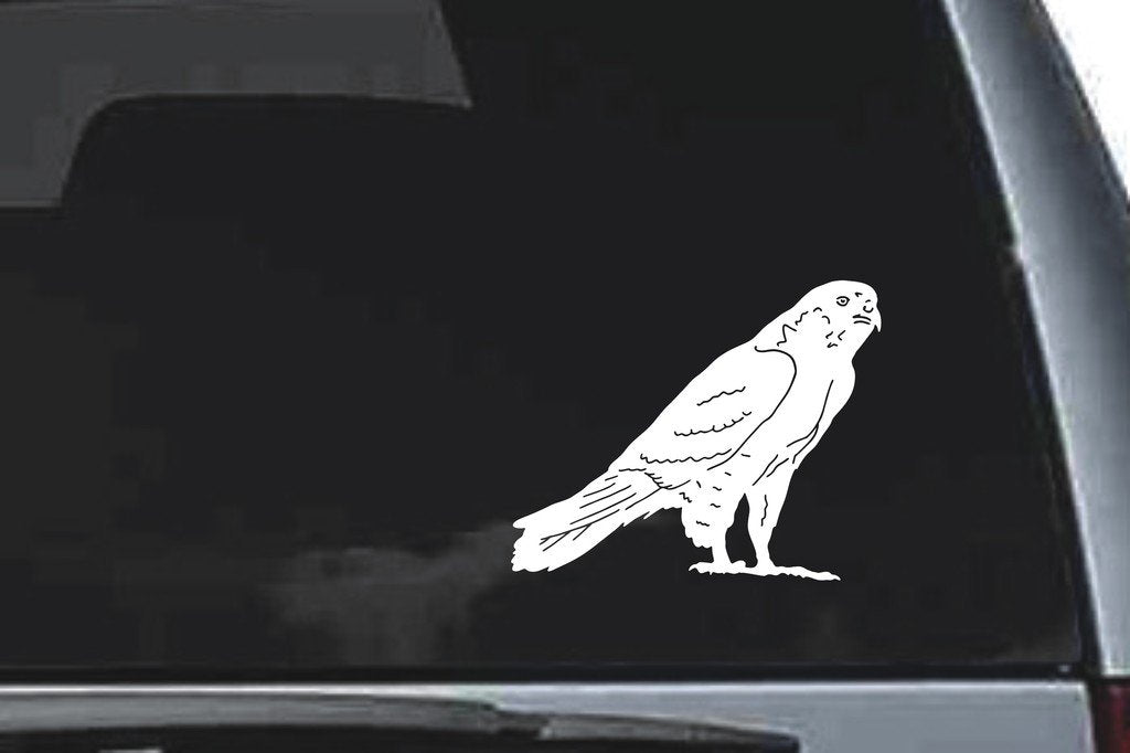 Picniva Hawk Sty2 Vinyl Car Window Decal, Approx 5 in