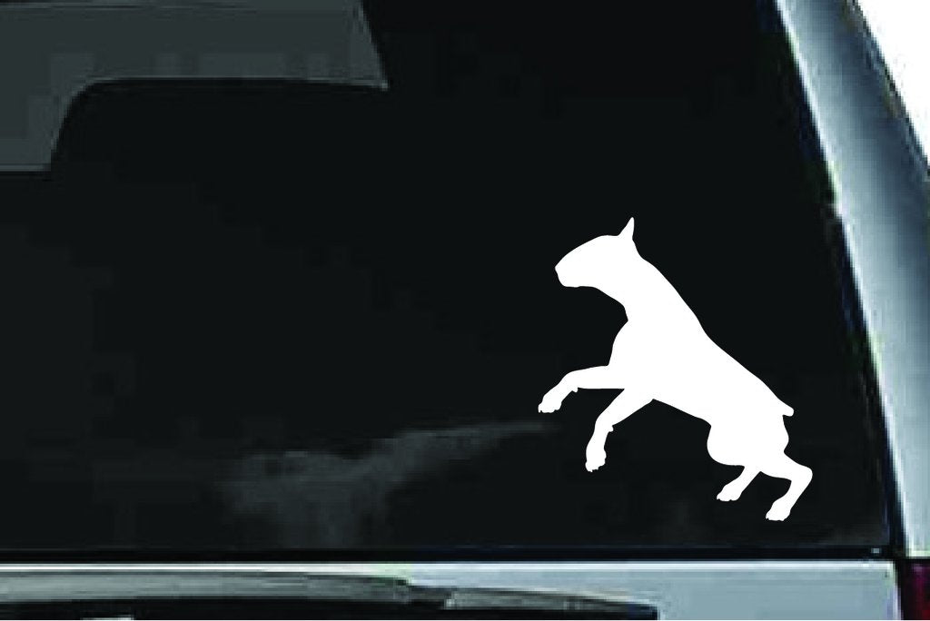 Picniva Bull Terrier Dog Sty11 Vinyl Car Window Decal, Approx 5 in