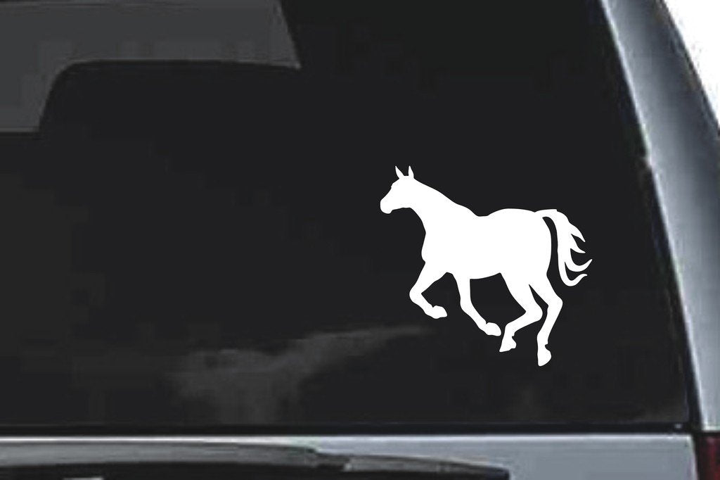 Picniva Horse Sty54a Vinyl Car Window Decal, Approx 5 in