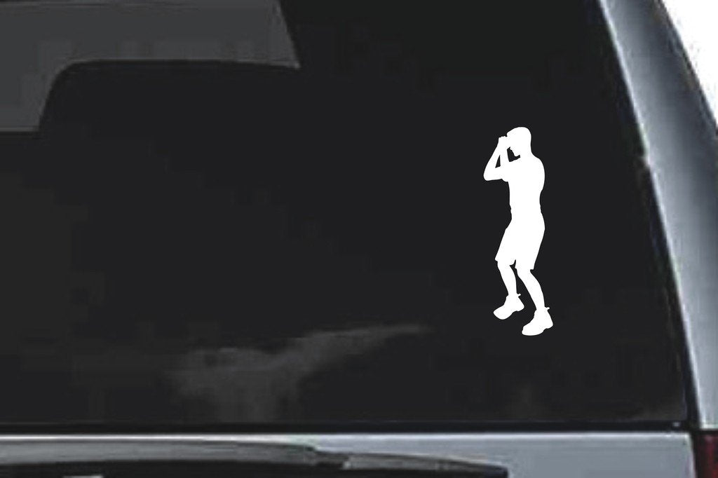 Picniva Man Sty15 Vinyl Car Window Decal, Approx 5 in