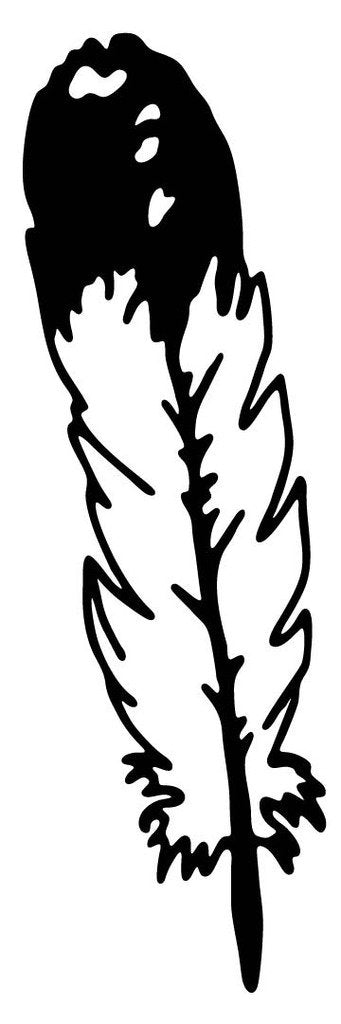 Picniva Feather Style 8 Removable Vinyl Wall Decal - Color: feather style8