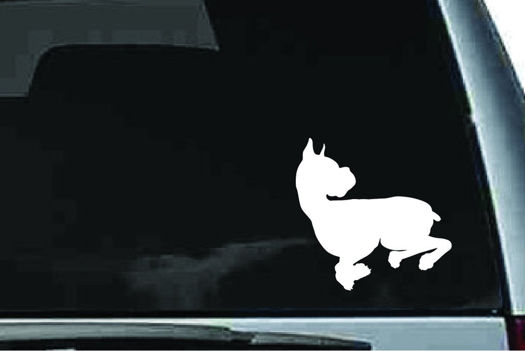 Picniva Boxer Dog Sty15 Vinyl Car Window Decal, Approx 5 in