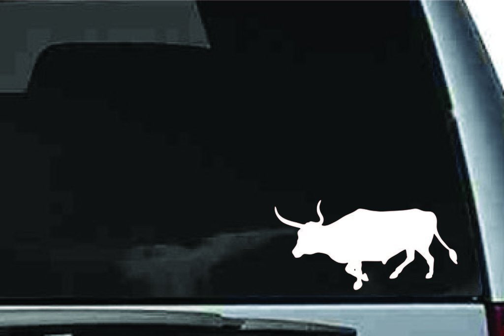 Picniva Cow Sty11 Vinyl Car Window Decal, Approx 5 in