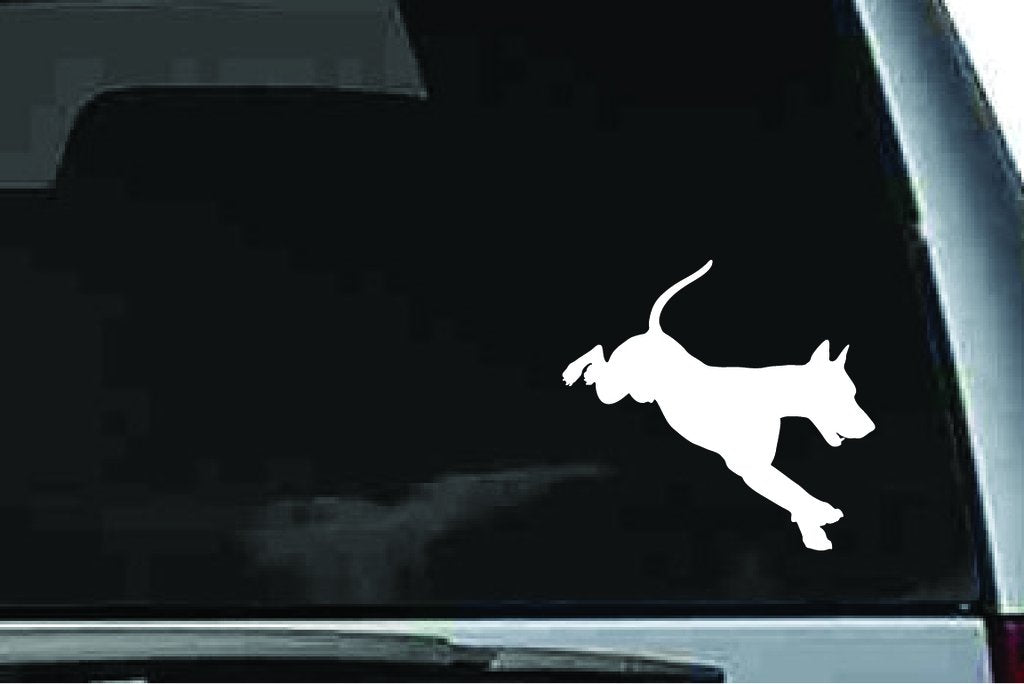 Picniva Doberman Dog Sty14a Vinyl Car Window Decal, Approx 5 in