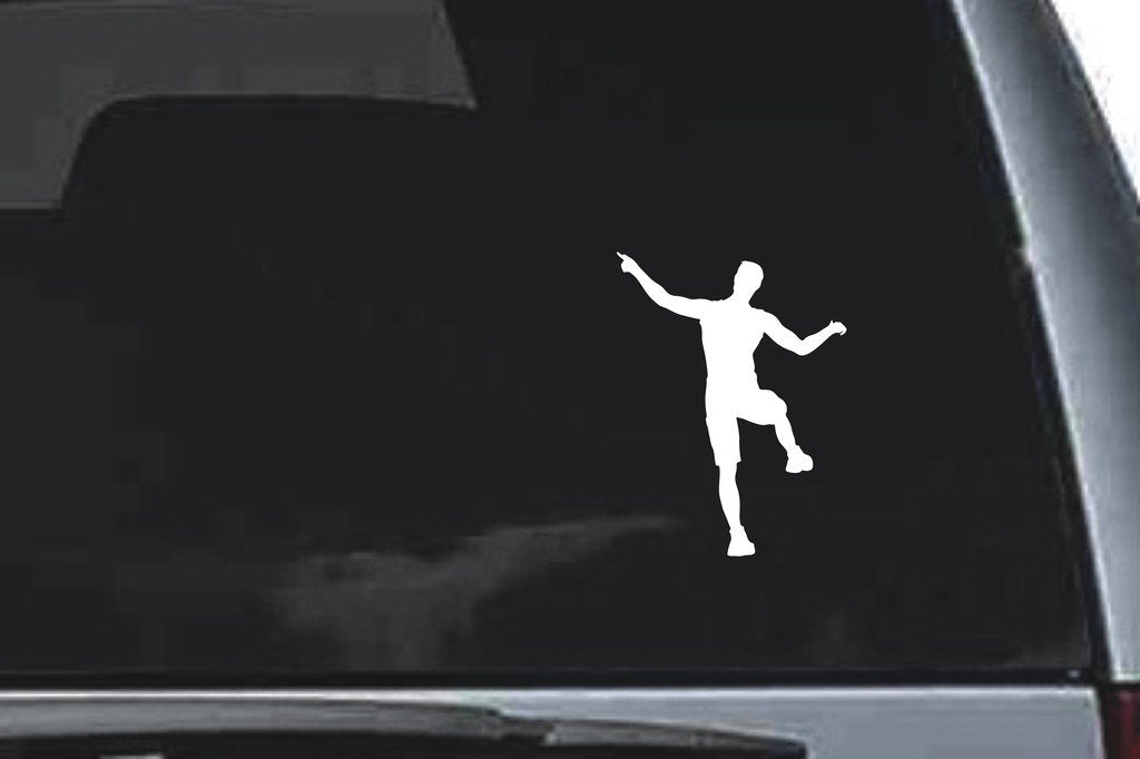 Picniva Jumping Sty2 Vinyl Car Window Decal, Approx 5 in
