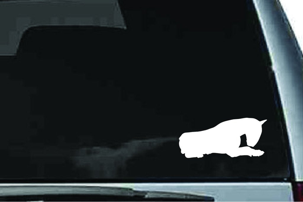 Picniva Bull Terrier Dog Sty24 Vinyl Car Window Decal, Approx 5 in