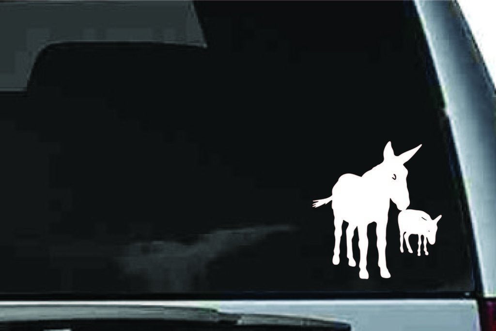 Picniva Donkey Sty2 Vinyl Car Window Decal, Approx 5 in