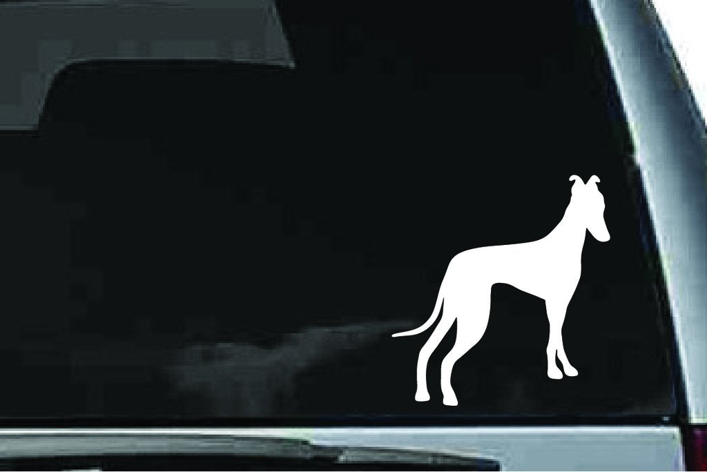 Picniva Greyhound Dog Sty4 Vinyl Car Window Decal, Approx 5 in