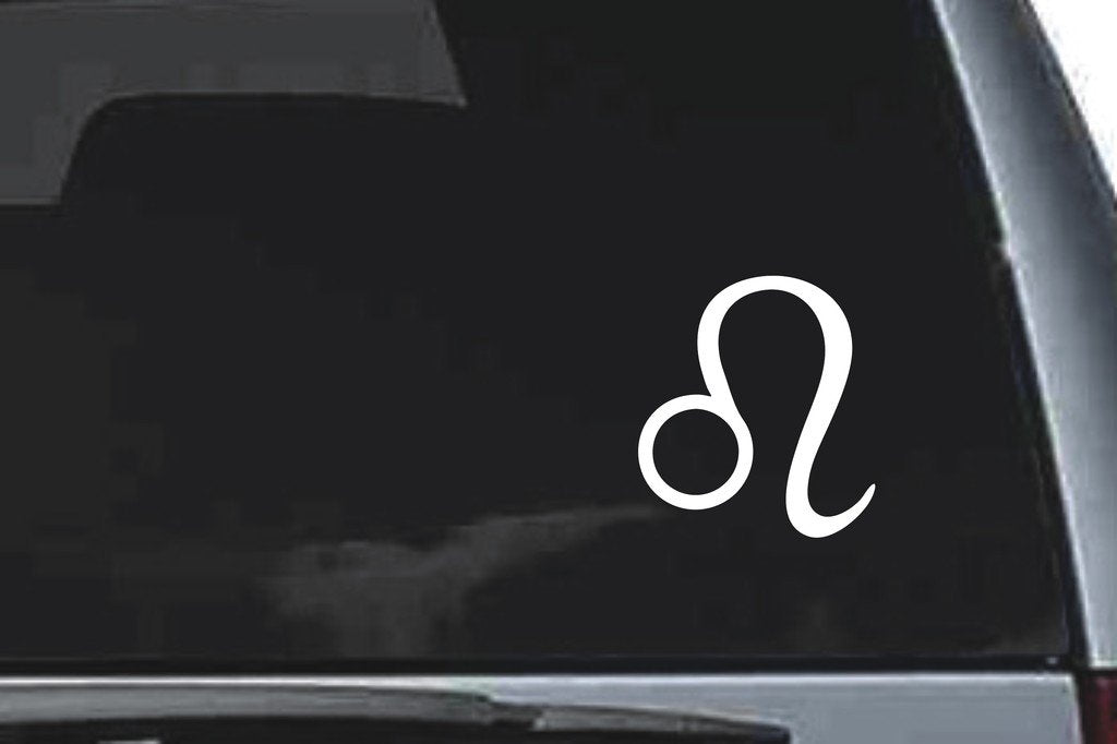 Picniva Leo Sty2 Vinyl Car Window Decal, Approx 5 in