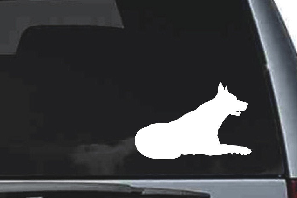 Picniva Wolf Sty39 Vinyl Car Window Decal, Approx 5 in