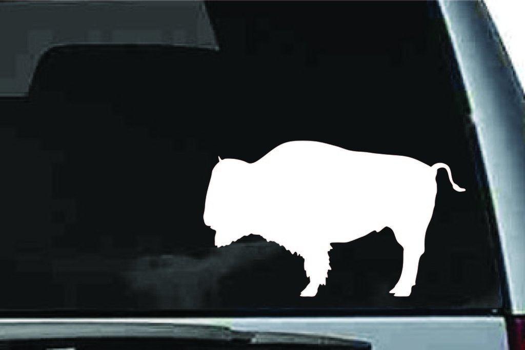 Picniva Bison Sty1a Vinyl Car Window Decal, Approx 5 in