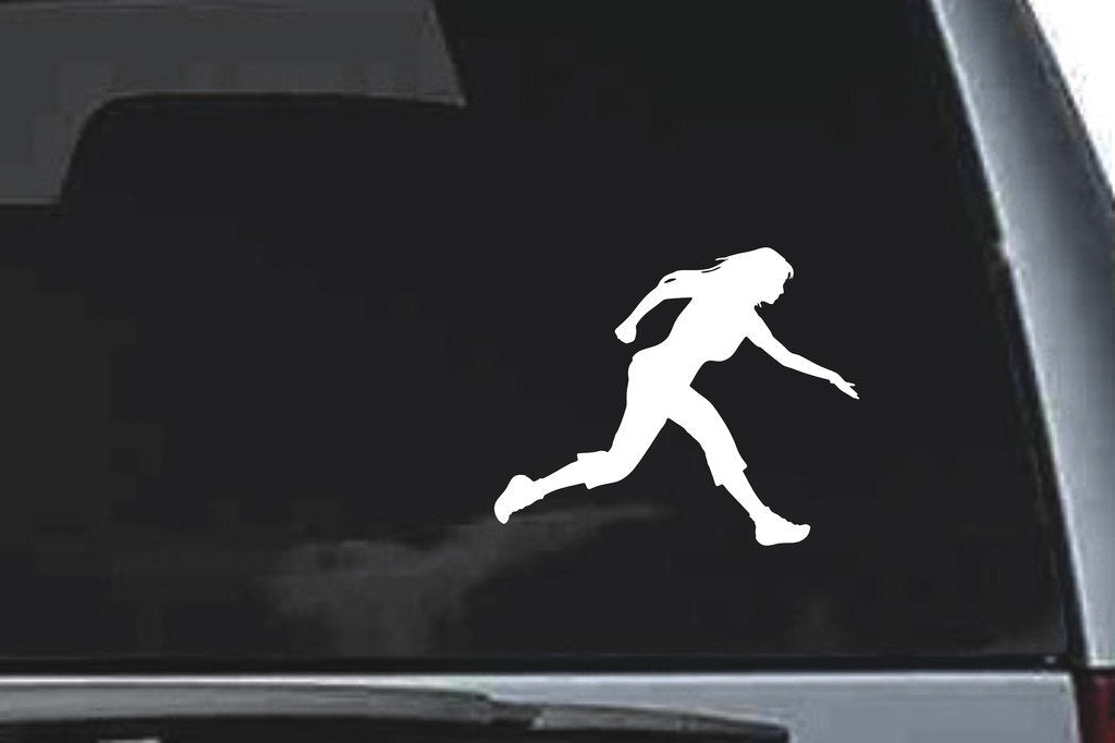 Picniva Running Sty2 Vinyl Car Window Decal, Approx 5 in