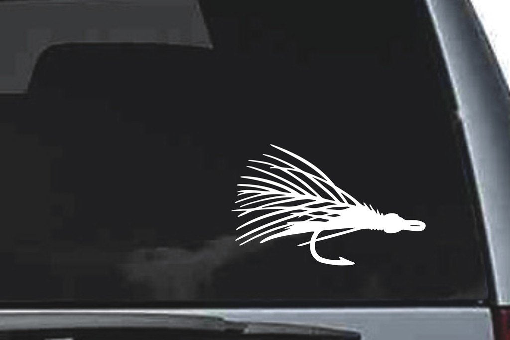Picniva Fly Fishing Lure Vinyl Decal, Style 2