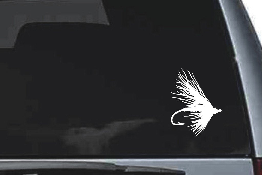 Picniva Fly Fishing Lure Vinyl Decal, Style 1