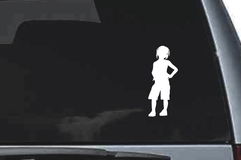 Picniva Boy Sty74 Vinyl Car Window Decal, Approx 5 in
