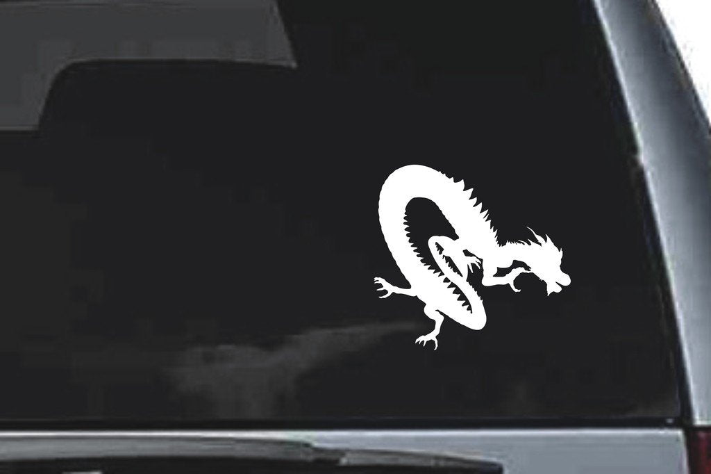 Picniva East Dragon Sty4 Vinyl Car Window Decal, Approx 5 in