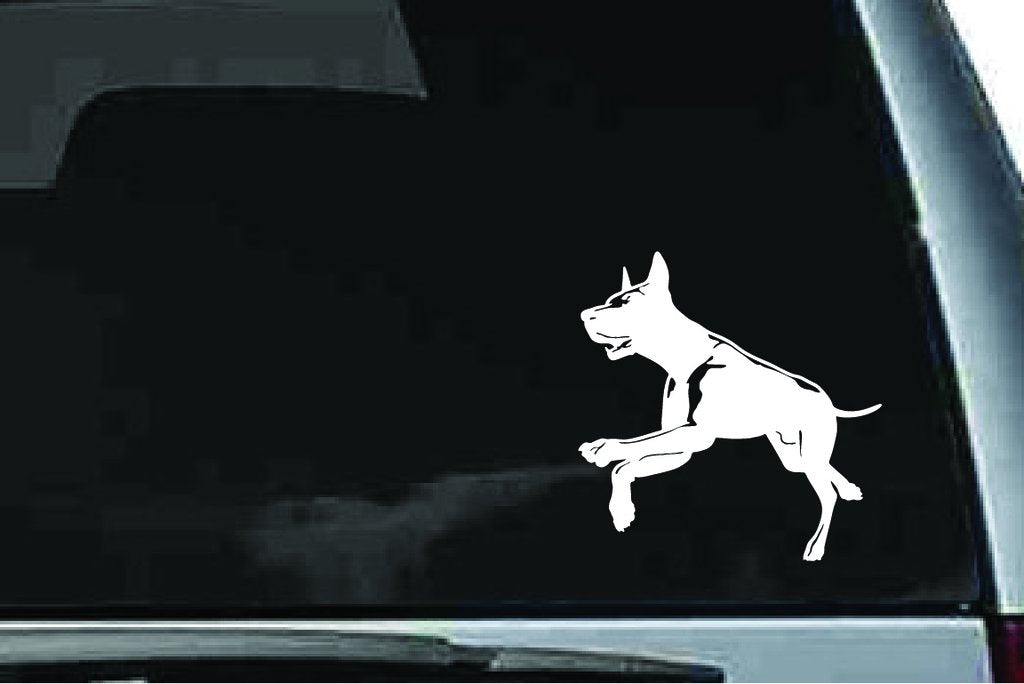 Picniva Doberman Dog Sty6 Vinyl Car Window Decal, Approx 5 in