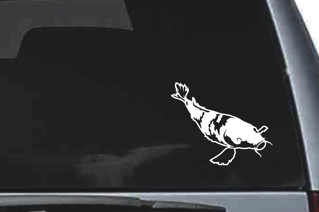 Picniva Koi Fish Sty06 Vinyl Car Window Decal, Approx 5 in