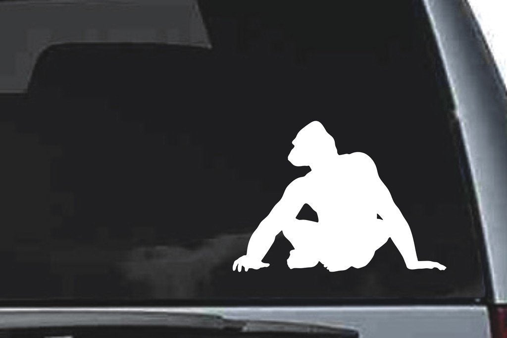 Picniva Gorilla Sty12 Vinyl Car Window Decal, Approx 5 in