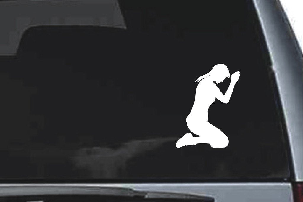 Picniva Woman Sty3 Vinyl Car Window Decal, Approx 5 in