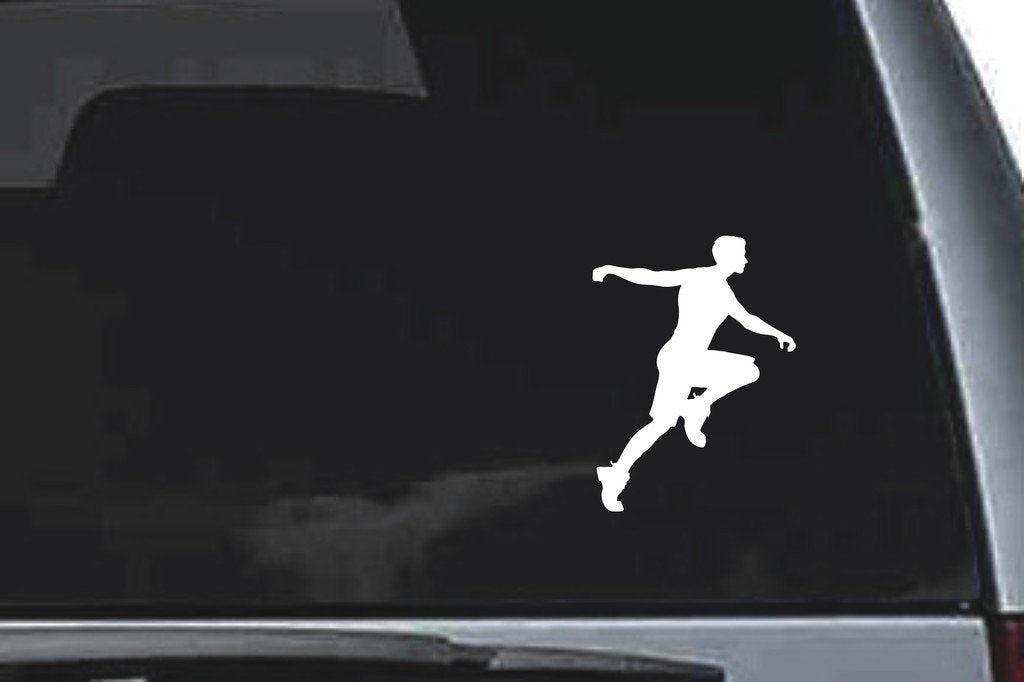 Picniva Running Sty3 Vinyl Car Window Decal, Approx 5 in