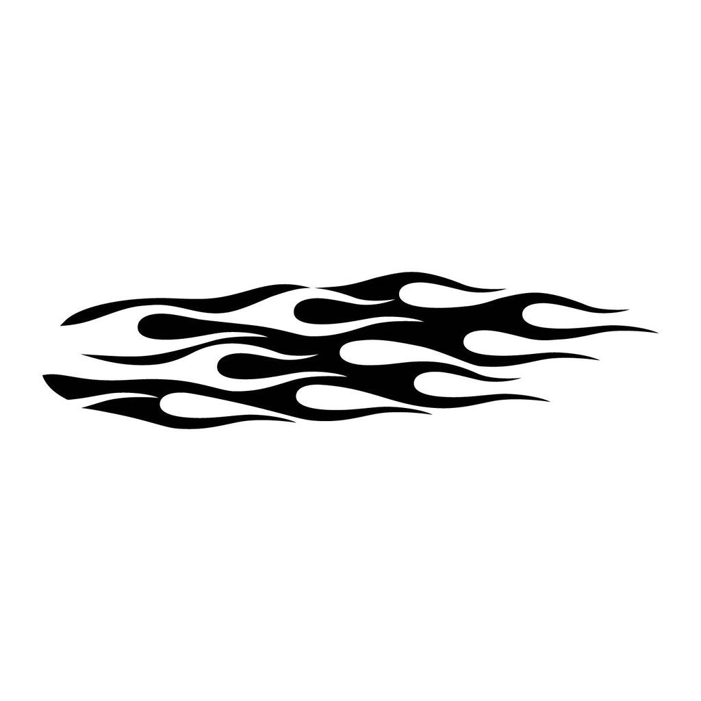 Picniva Style 283 Racing Side Stripe Vinyl Decals, 22 x 90 in, 2 Pc