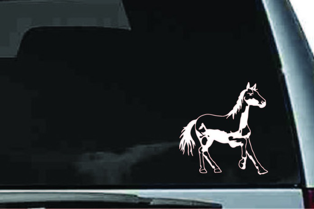 Picniva Horse Sty63 Vinyl Car Window Decal, Approx 5 in