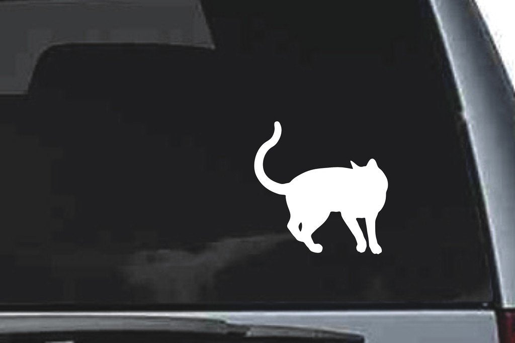 Picniva Cat Sty25a Vinyl Car Window Decal, Approx 5 in