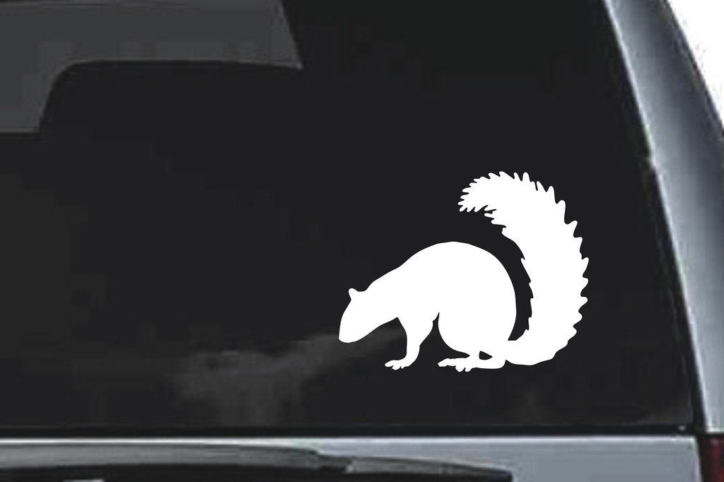Picniva Squirrel Sty8 Vinyl Car Window Decal, Approx 5 in