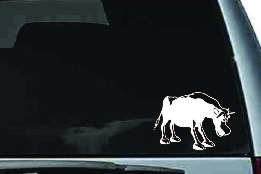 Picniva Bull Sty15 Vinyl Car Window Decal, Approx 5 in