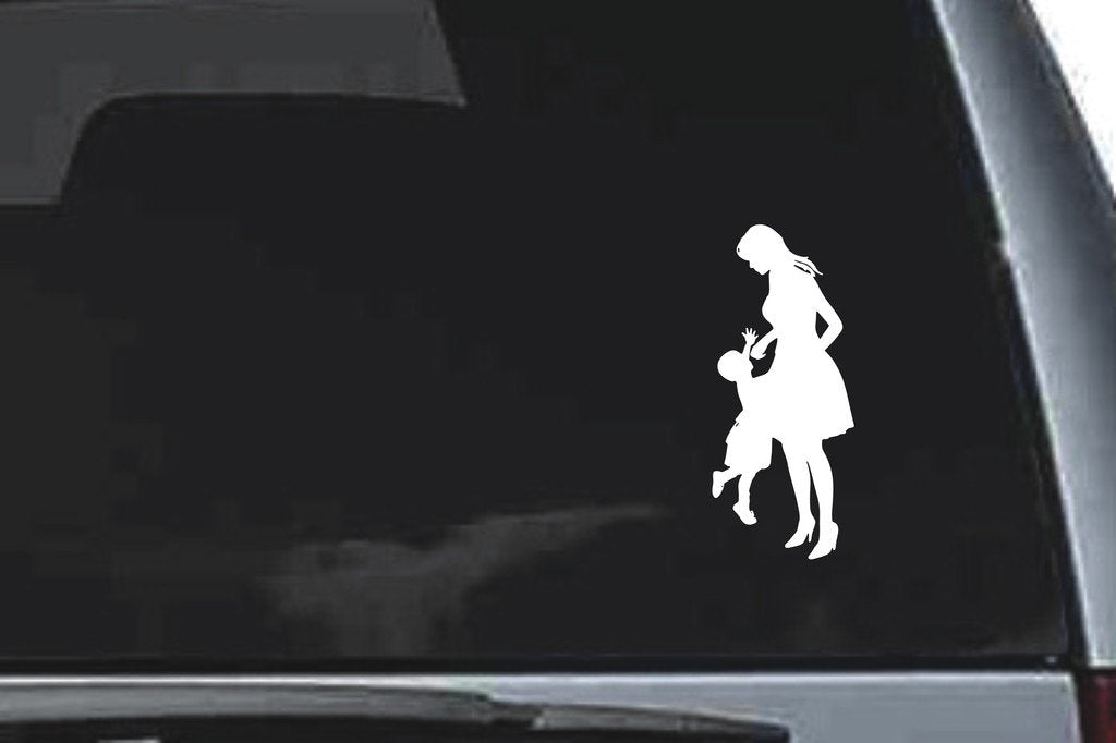 Picniva Mothers Day Sty3a Vinyl Car Window Decal, Approx 5 in