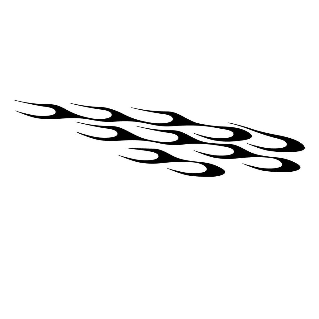 Picniva sty271 Racing Car Body Side Stripes Sticker Decal 2 Pcs