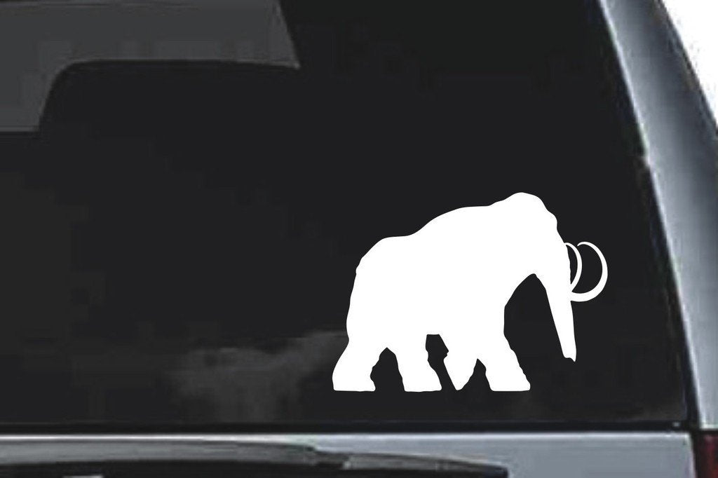 Picniva Mammoth Sty2 Vinyl Car Window Decal, Approx 5 in