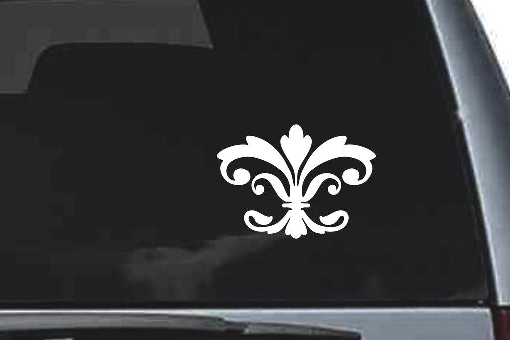 Picniva Scroll Sty49 Vinyl Car Window Decal, Approx 5 in