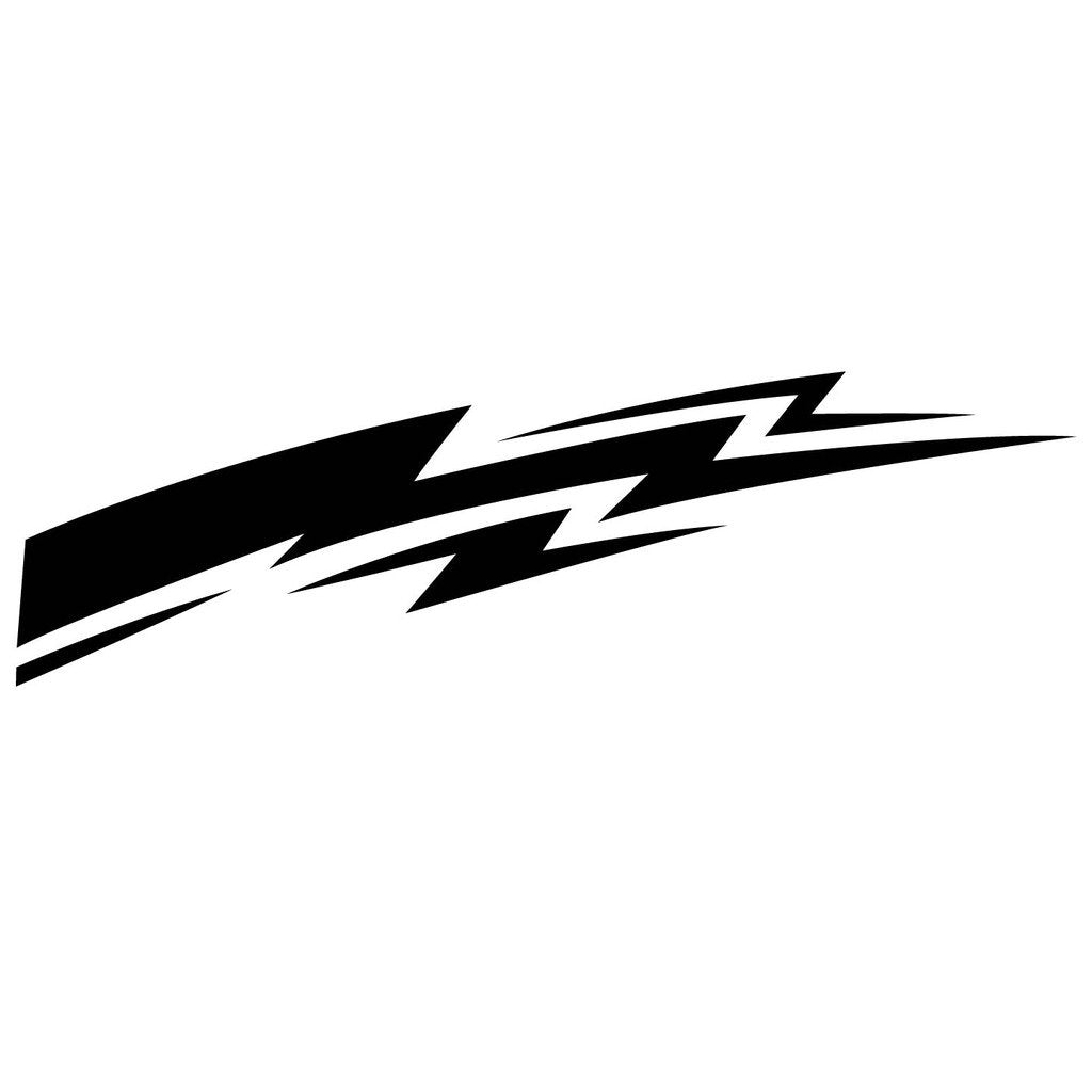 Picniva sty320 Racing Car Body Side Stripes Sticker Decal 2 Pcs