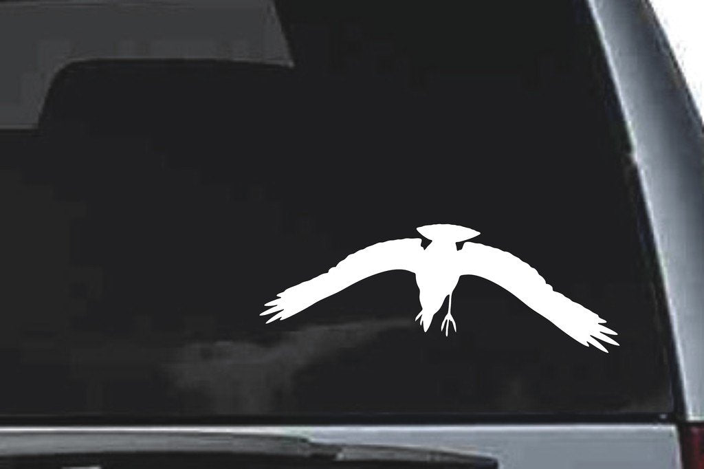 Picniva Crow Sty11a Vinyl Car Window Decal, Approx 5 in