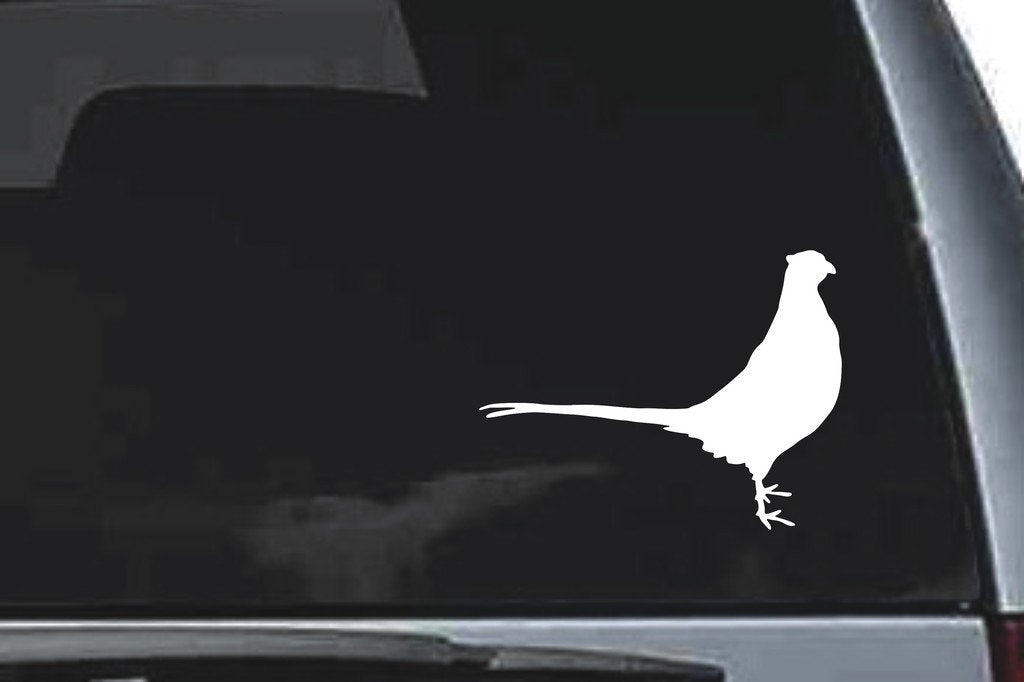 Picniva Pheasant Sty5 Vinyl Car Window Decal, Approx 5 in