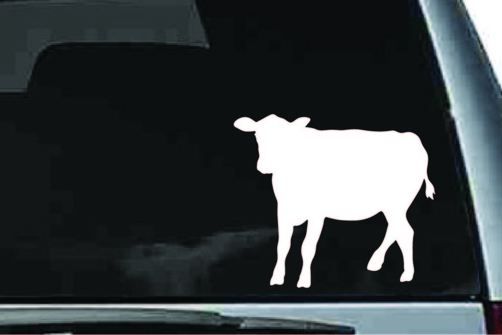 Picniva Cow Sty63 Vinyl Car Window Decal, Approx 5 in