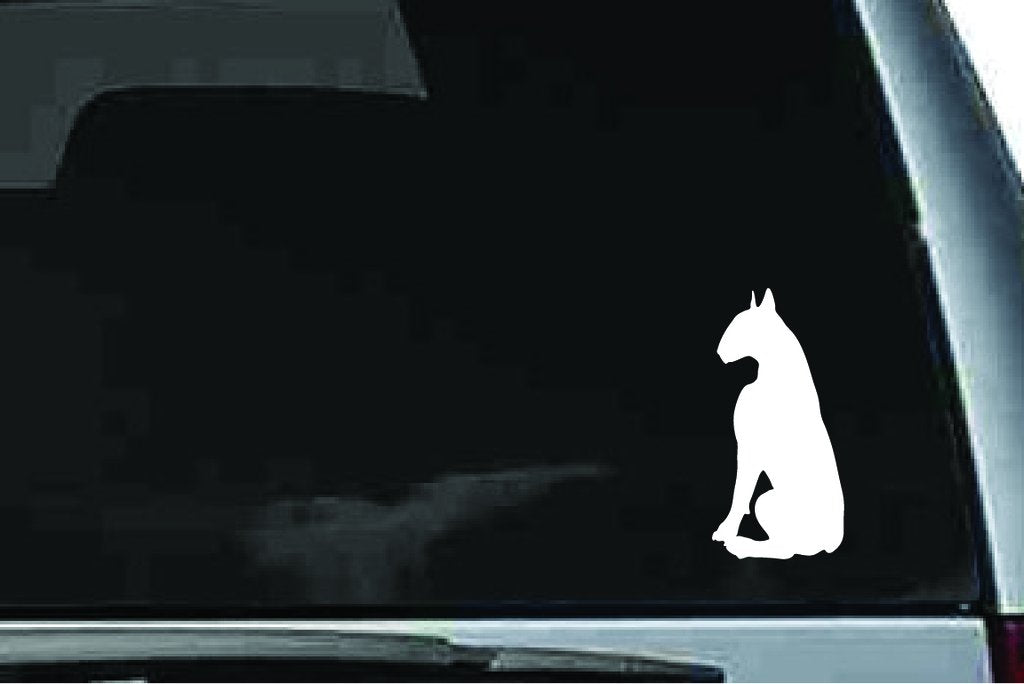 Picniva Bull Terrier Dog Sty7 Vinyl Car Window Decal, Approx 5 in