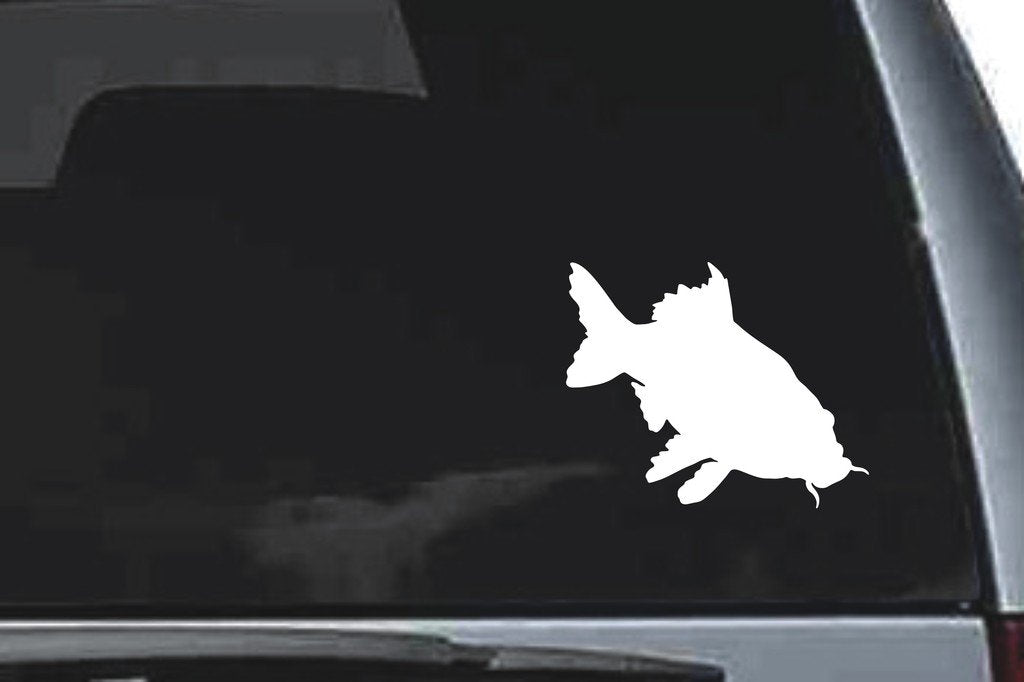 Picniva Carp Sty03a Vinyl Car Window Decal, Approx 5 in