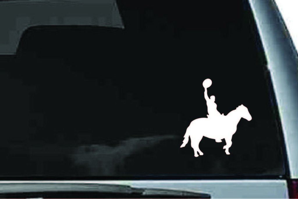 Picniva Horse Rider Sty17 Vinyl Car Window Decal, Approx 5 in