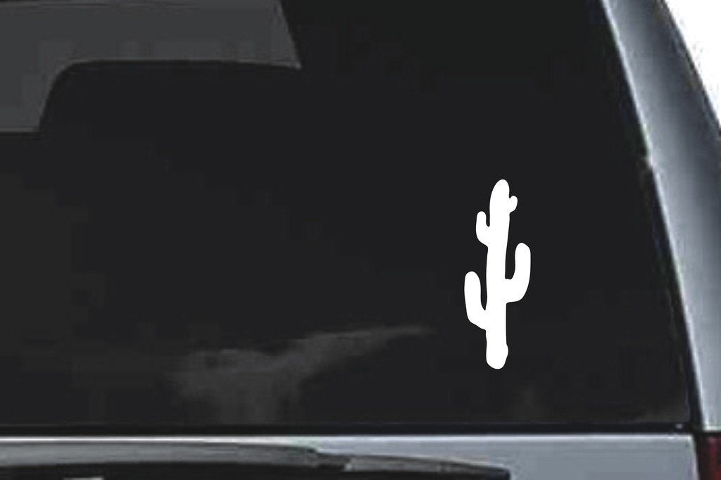 Picniva Cactus Sty17 Vinyl Car Window Decal, Approx 5 in