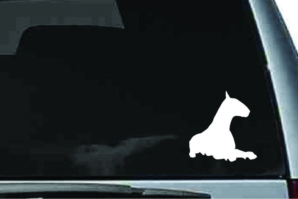 Picniva Bull Terrier Dog Sty21 Vinyl Car Window Decal, Approx 5 in