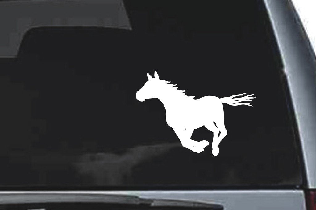 Picniva Horse Sty56a Vinyl Car Window Decal, Approx 5 in